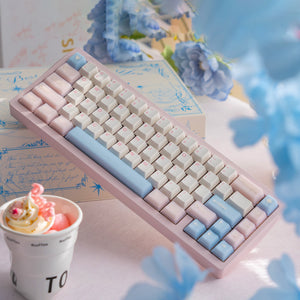 White Peach Oolong/Sea Salt Vapor Translucent Keycaps
