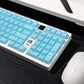 MDA Profile Crystal Pink/White/Blue Translucent Jelly Pudding ABS Keycaps