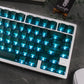 White/Red/Pink/Purple/Green Unmarked Top Frosted Transparent Keycaps