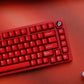 Ruby translucent ABS keycaps