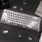 White/Purple/Blue/Gray Crystal Jelly Side-Print Semi-Translucent Keycaps