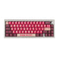 Retro Pixel Red & Black Keycap Set | Premium Cherry Profile PBT