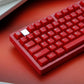 Ruby translucent ABS keycaps