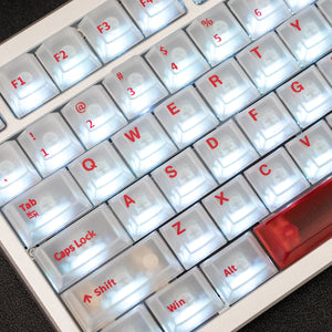 Morning C Late A Misty PC Keycaps White/Red/Black/Blue/Purple Large Complete Set