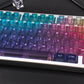 Rainbow PC Frosted Keycaps