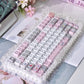 MAO "Miffy Rabbit" Premium Grey Pink Side-Carved Keycap Set