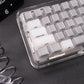 White/Purple/Blue/Gray Crystal Jelly Side-Print Semi-Translucent Keycaps