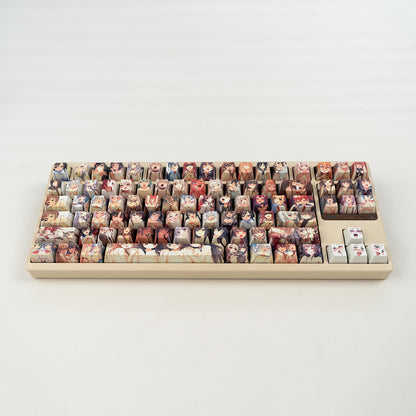 Anime Portrait Keycap Set — OEM Profile PBT Dye-Sub