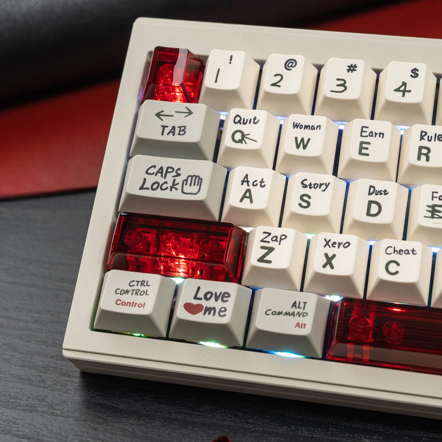 Vintage Love Story PBT&Multi-color PC Add-on Keycaps