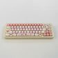 Autumn Puppy Keycap Set — MOA Profile Pink & Cream