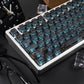 White/Red/Pink/Purple/Green Unmarked Top Frosted Transparent Keycaps