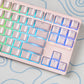 White/Purple/Pink/Black Crystal Translucent Keycaps