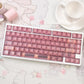 White/Red/Pink/Purple/Green Unmarked Top Frosted Transparent Keycaps