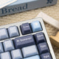Blue Coconut Bubble PBT&PC Keycaps