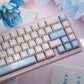 White Peach Oolong/Sea Salt Vapor Translucent Keycaps