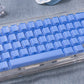 White/Purple/Blue/Gray Crystal Jelly Side-Print Semi-Translucent Keycaps