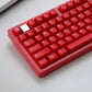 Ruby translucent ABS keycaps