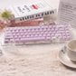 White/Purple/Blue/Gray Crystal Jelly Side-Print Semi-Translucent Keycaps