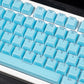 MDA Profile Crystal Pink/White/Blue Translucent Jelly Pudding ABS Keycaps