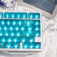 White/Red/Pink/Purple/Green Unmarked Top Frosted Transparent Keycaps