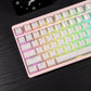 White/Purple/Pink/Black Crystal Translucent Keycaps