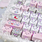 MAO "Miffy Rabbit" Premium Grey Pink Side-Carved Keycap Set