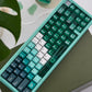 Blue/Red/Purple/Green/Pink Gradient Snow Mountain PBT&PC Keycaps（149 keys）