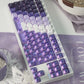 Blue/Red/Purple/Green/Pink Gradient Snow Mountain PBT&PC Keycaps（149 keys）