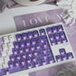 Blue/Red/Purple/Green/Pink Gradient Snow Mountain PBT&PC Keycaps（149 keys）
