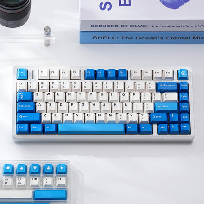 Blue Ocean Sequence Mechanical Keyboard Keycaps — Cherry Profile PBT