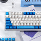 Blue Ocean Sequence Mechanical Keyboard Keycaps — Cherry Profile PBT