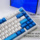Blue Ocean Sequence Mechanical Keyboard Keycaps — Cherry Profile PBT