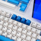 Blue Ocean Sequence Mechanical Keyboard Keycaps — Cherry Profile PBT