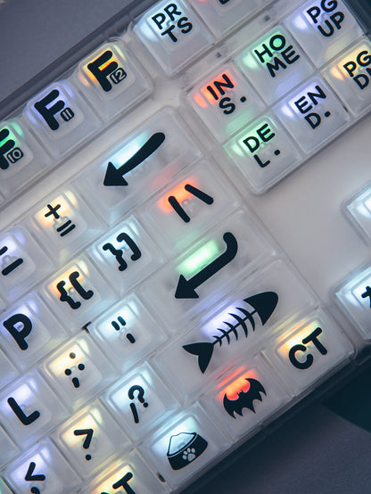 Delaine metallic paint keycaps
