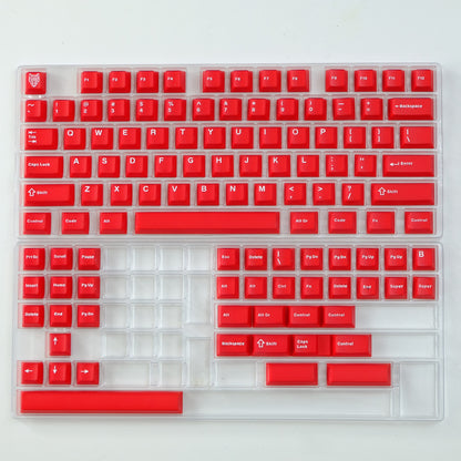 Ruby translucent ABS keycaps