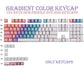 Yong Qiu "Rainbow Gradient" Premium Custom Keycap Set | Cherry Profile