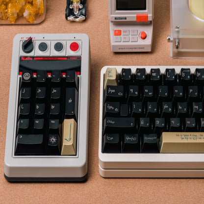 Sorcerer's Diamond Black Gold Metallic Finish Keycaps