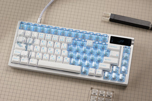 Rei Ayanami Edition Mechanical Keyboard Keycaps — Cherry Profile | Standard Legends + Light Blue PC Novelty Set