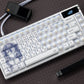 Asuka Chaotic Lines Edition Mechanical Keyboard Keycaps — Cherry Profile | Black Standard Legends + White Transparent PC Novelty Set