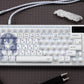 Asuka Chaotic Lines Edition Mechanical Keyboard Keycaps — Cherry Profile | Black Standard Legends + White Transparent PC Novelty Set