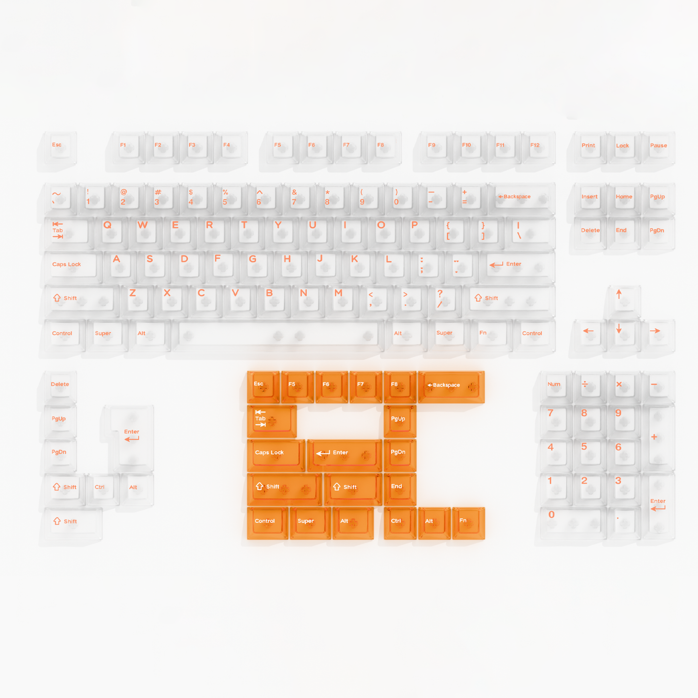 Black/White/Burgundy/Coffee/Gray/Pink And More—13-color PC Frosted Keycaps