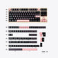 Night Cherry Pink Semi-Transparent Keyboard Keycaps, Magnetic Switch, Two-Color PBT+PC