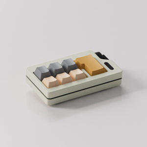 7-Key Mechanical Switch Tester — Black/Khaki Edition