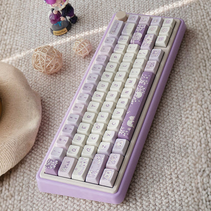 Chromatic Nebula Blue/Purple Three-Mode Wireless Bluetooth Mechanical Keyboard
