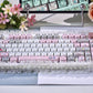 MAO "Miffy Rabbit" Premium Grey Pink Side-Carved Keycap Set