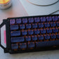 Black Purple Gradient Keycaps — MAO Profile PBT Dye-Sub