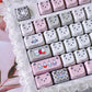MAO "Miffy Rabbit" Premium Grey Pink Side-Carved Keycap Set