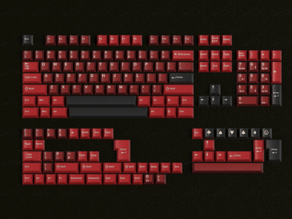 Bordeaux Red PBT&PC Keycap Set