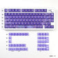 White/Red/Pink/Purple/Green Unmarked Top Frosted Transparent Keycaps