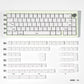 MDA Profile Crystal Pink/White/Blue Translucent Jelly Pudding ABS Keycaps